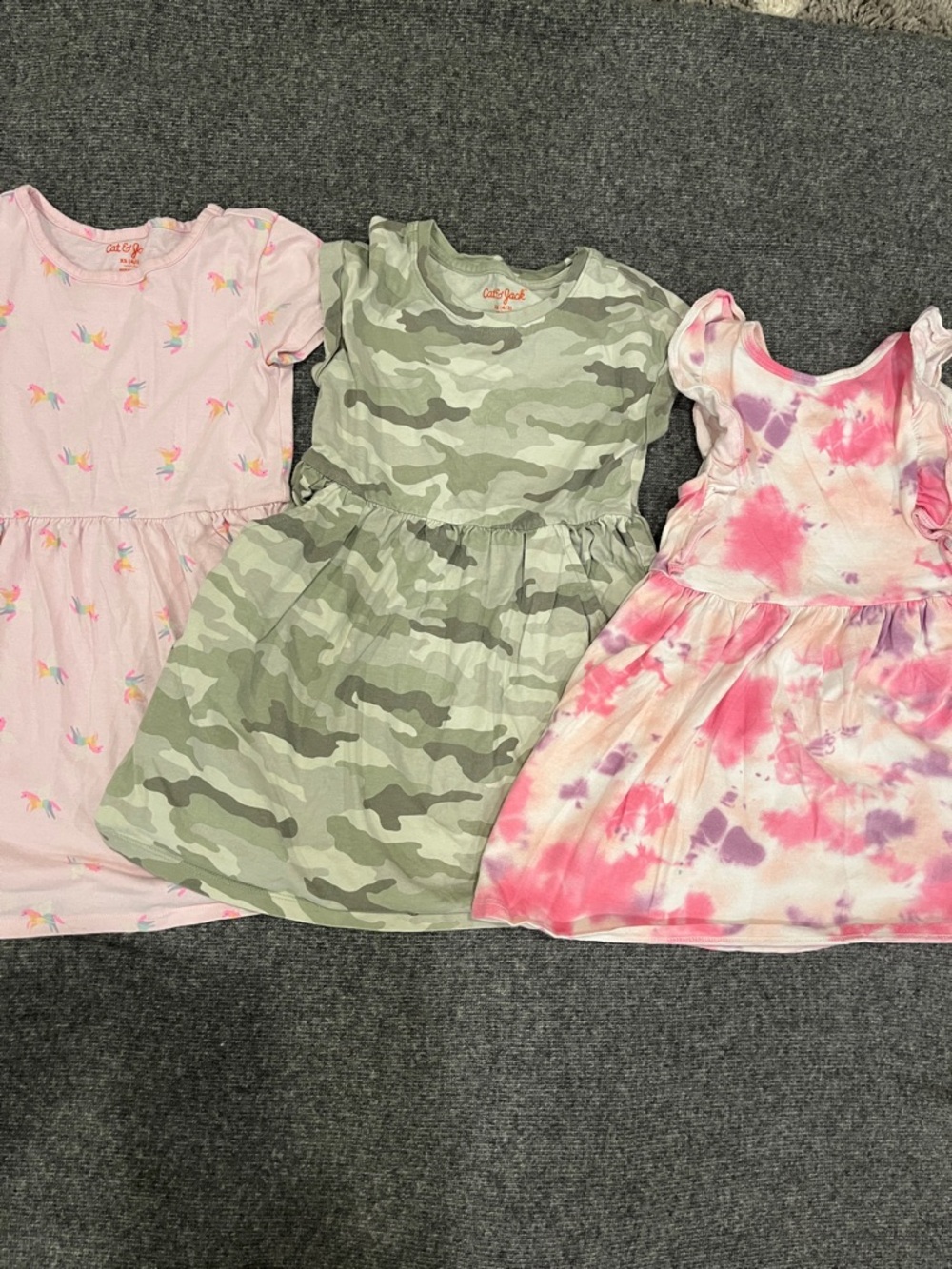 Cat & Jack Girls' lot of 3 Dresses size 4.